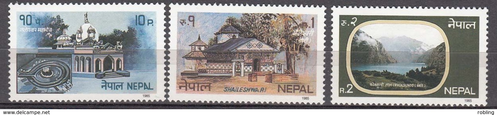 Nepal 1985 Tourism  Michel 460-62  MNH 28121 - Nepal