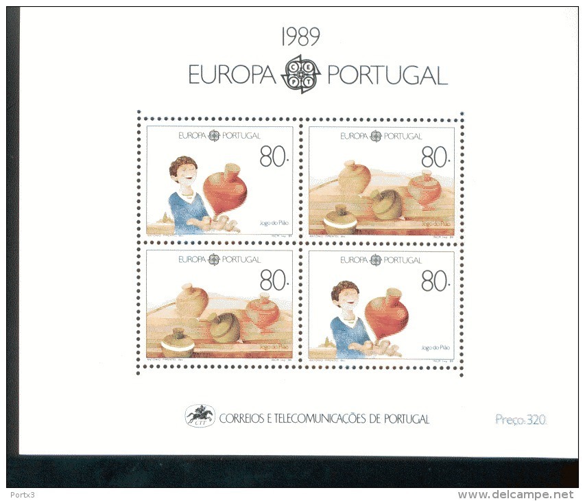 Por. Block 064 Europa CEPT Kinderspiele Postfrisch MNH ** - Blocks & Kleinbögen