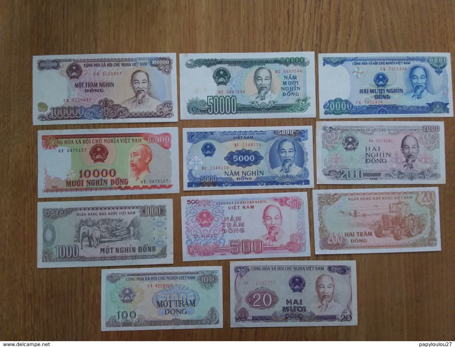 Magnifique Lot De 11 Billets Du Viet-Nam En Très Bon état  De 1985 /1994 - Viêt-Nam