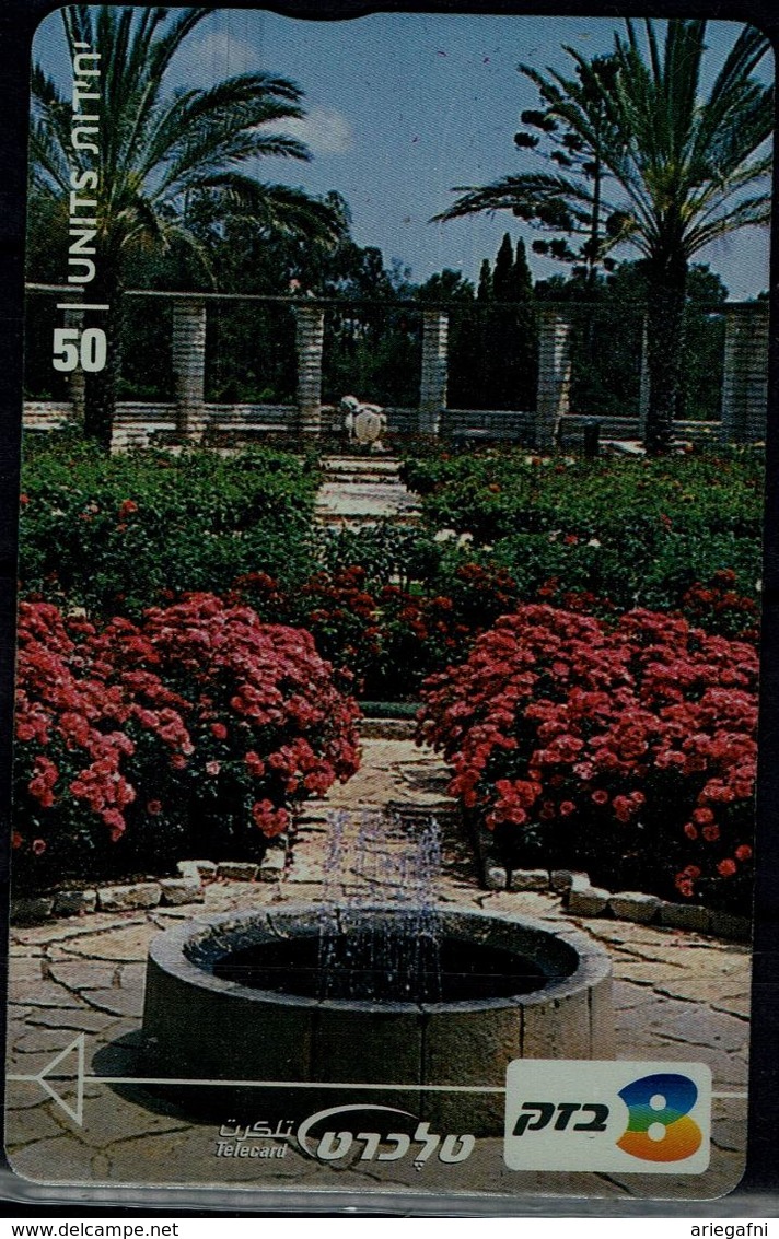 ISRAEL 2002 BEZEQ PHONECARD RAMAT HANADIV GARDENS USED VF!! - Israel