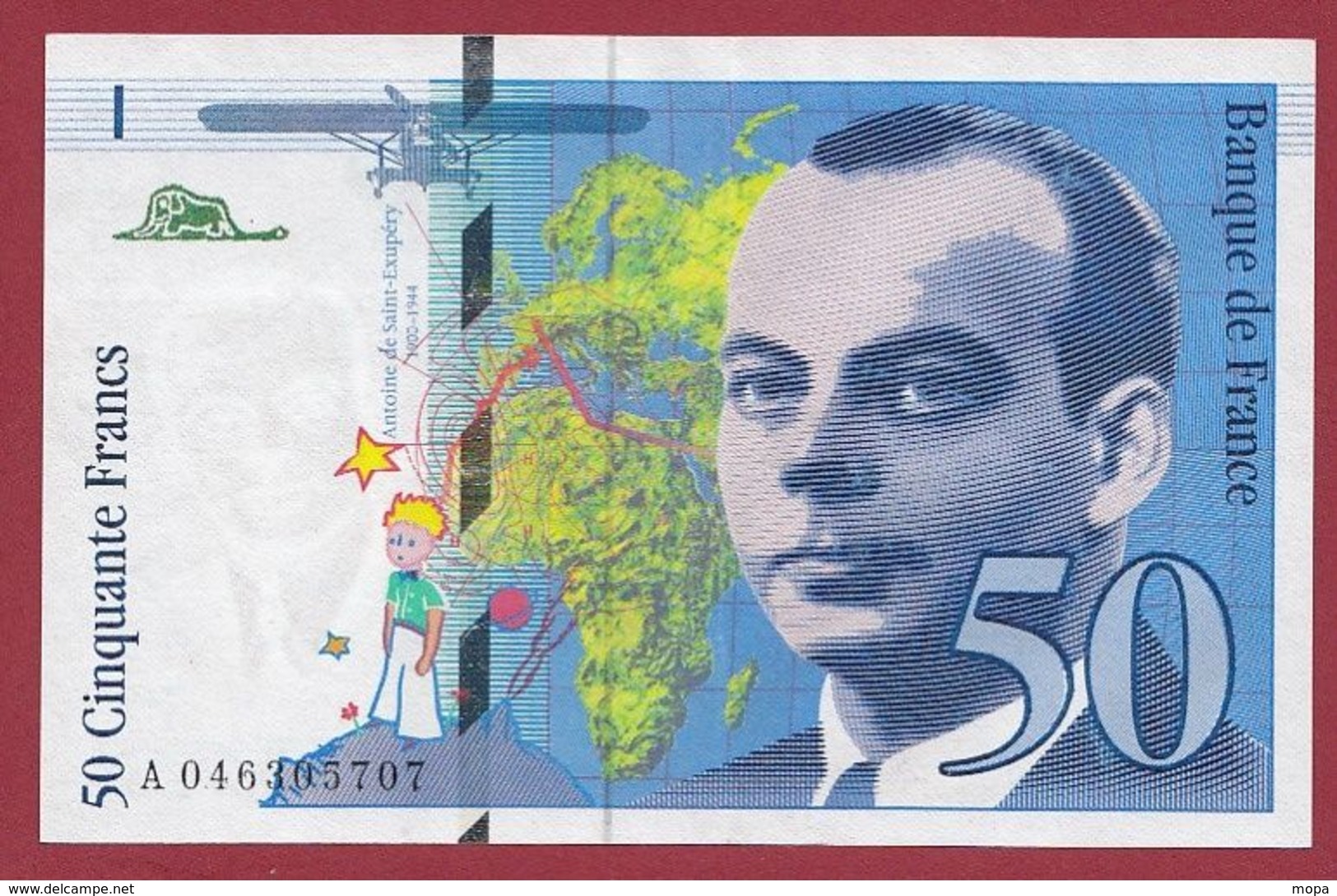 50 Francs "St Exupéry" 1996--SUP+----ALPH.A  ---Numéro.046305707 - 50 F 1992-1999 ''St Exupéry''