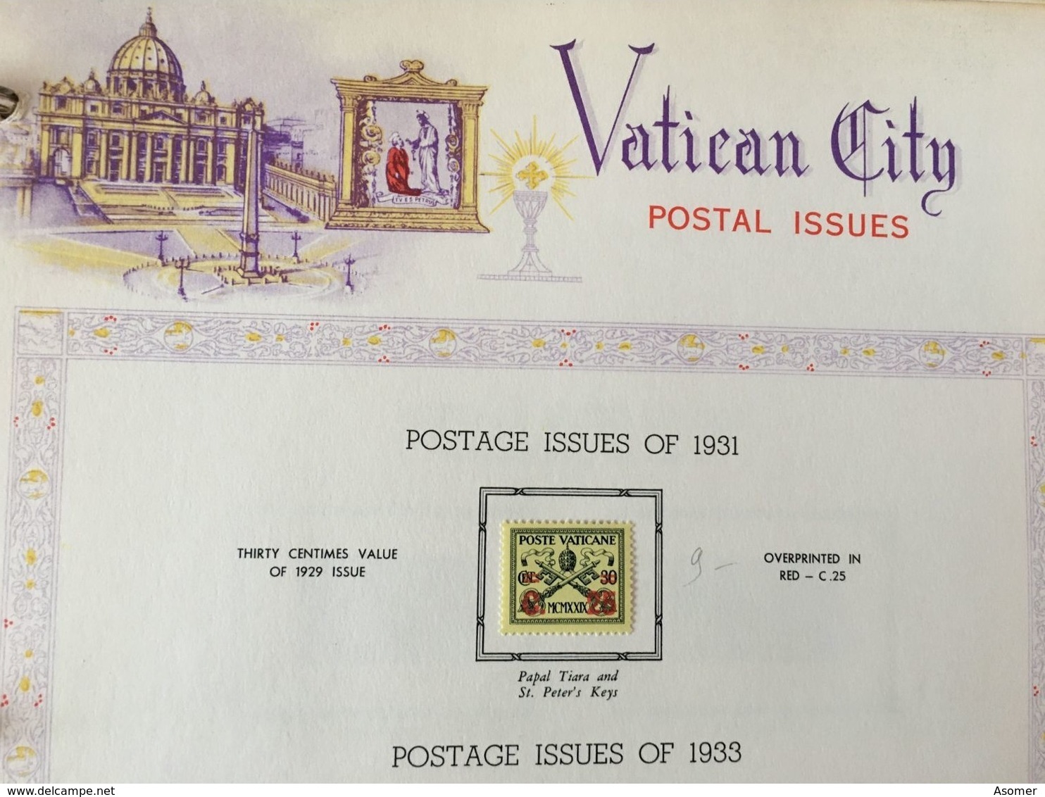 Vatican City Collection 1931 - 1969 MH* In Album Some Nice Items! CV 1500 EUR + - Verzamelingen
