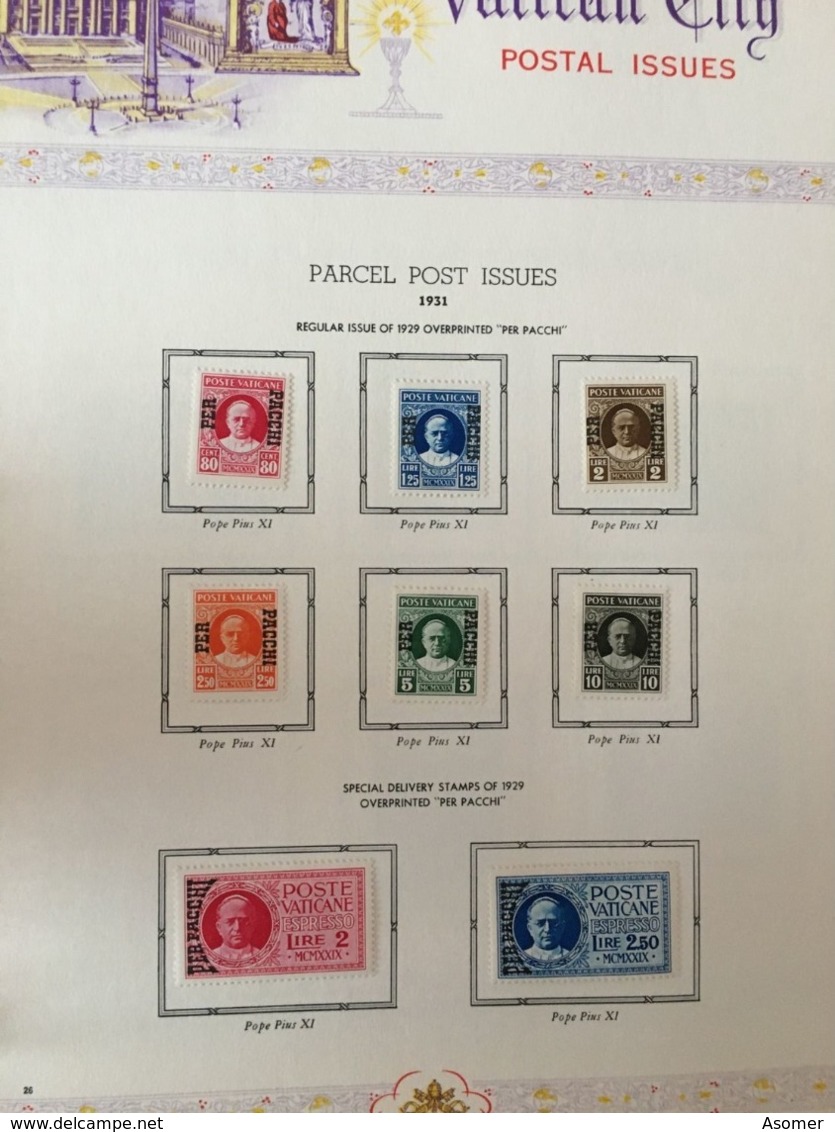 Vatican City Collection 1931 - 1969 MH* In Album Some Nice Items! CV 1500 EUR + - Collections