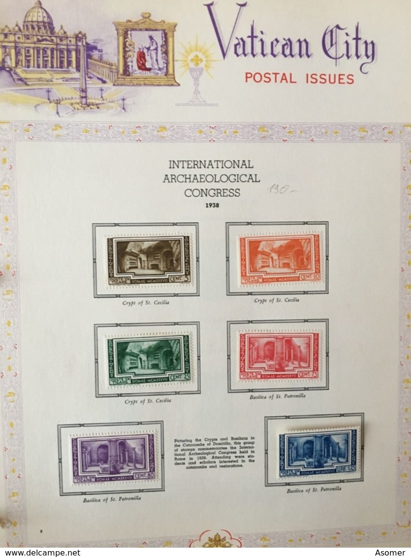 Vatican City Collection 1931 - 1969 MH* In Album Some Nice Items! CV 1500 EUR + - Collections