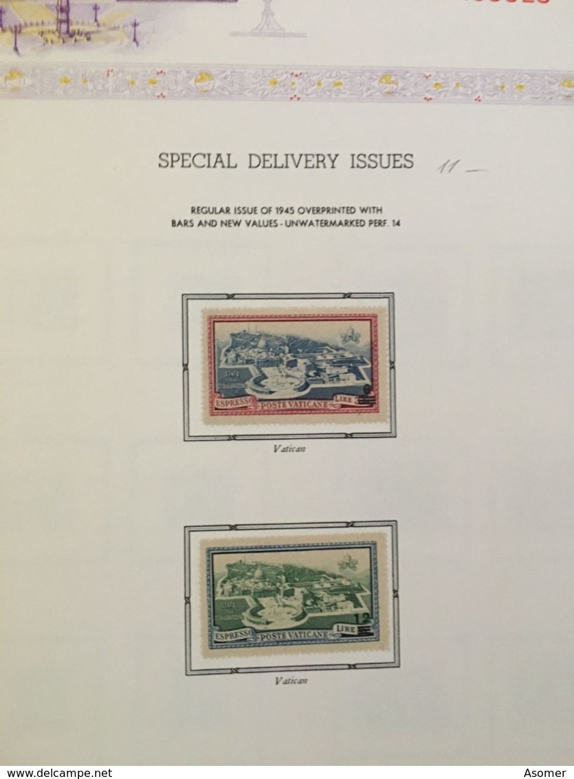 Vatican City Collection 1931 - 1969 MH* in Album Some nice items! CV 1500 EUR +