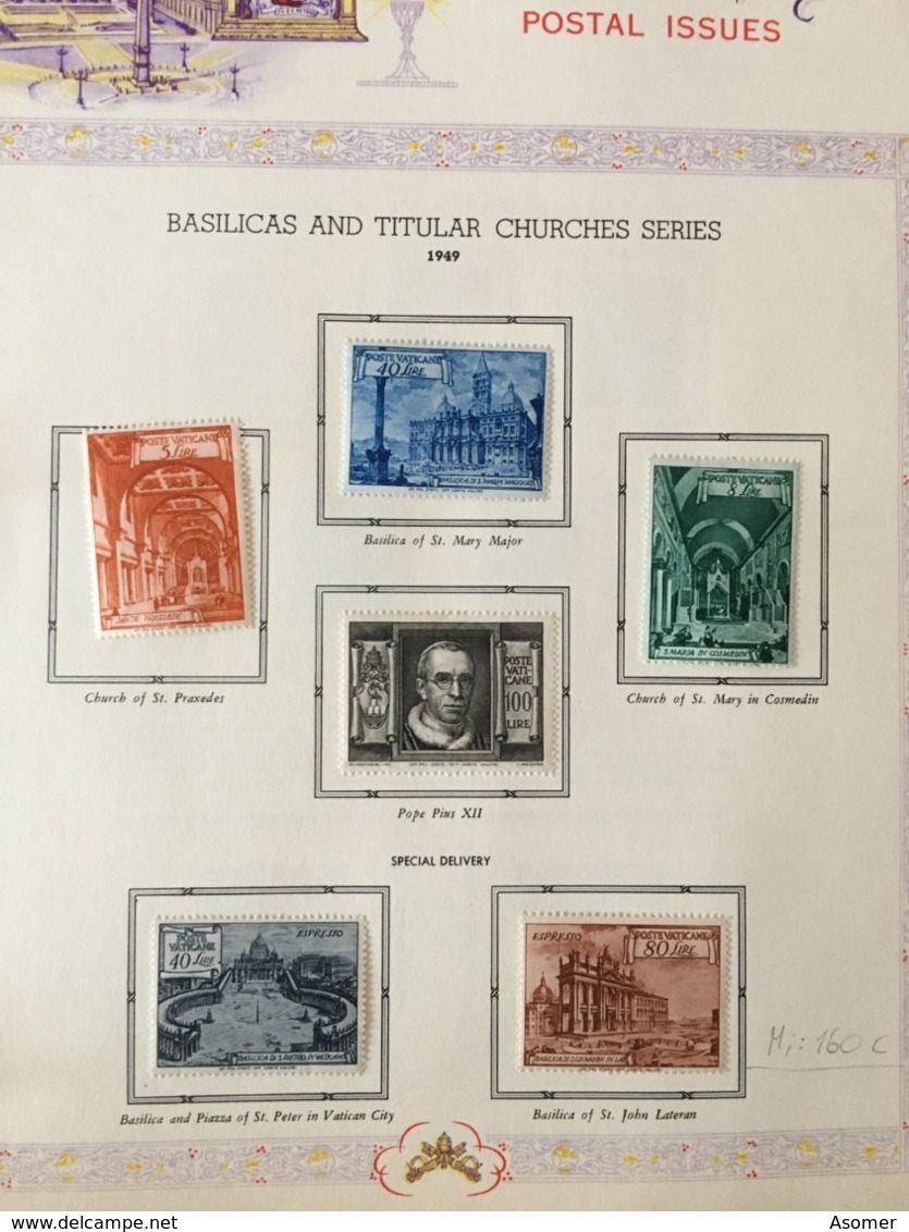 Vatican City Collection 1931 - 1969 MH* in Album Some nice items! CV 1500 EUR +