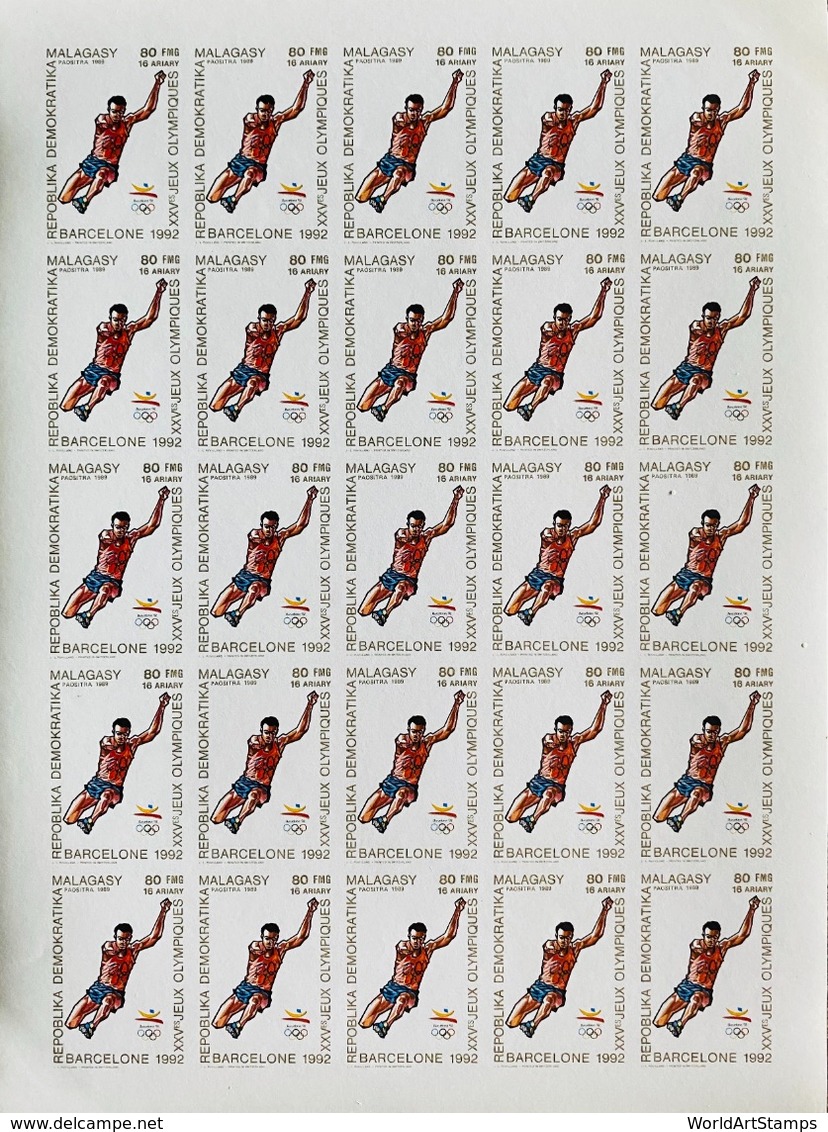 Full Sheets Of Stamps Complete Set O.G Barcelona 92/ Timbres J.0 Barcelone 92 Feuilles Completes - Summer 1992: Barcelona