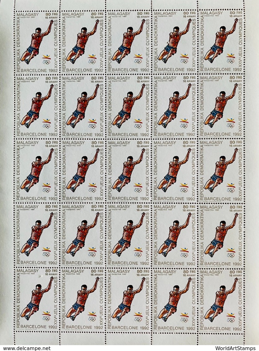 Full Sheets Of Stamps Complete Set O.G Barcelona 92 Perforated/ J.0 Barcelone 92 Feuilles Complètes Dentelés - Summer 1992: Barcelona