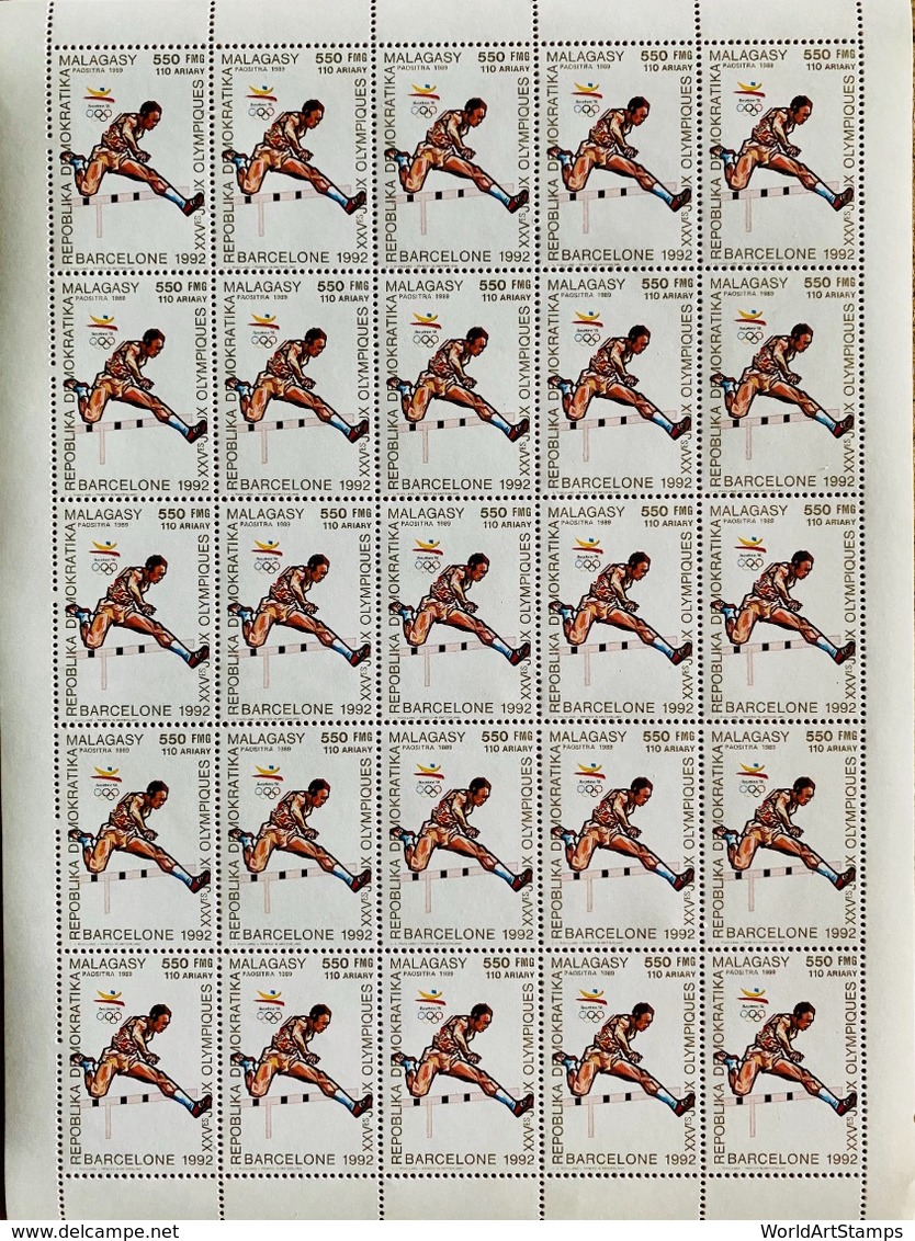 Full Sheets Of Stamps Complete Set O.G Barcelona 92 Perforated/ J.0 Barcelone 92 Feuilles Complètes Dentelés - Summer 1992: Barcelona