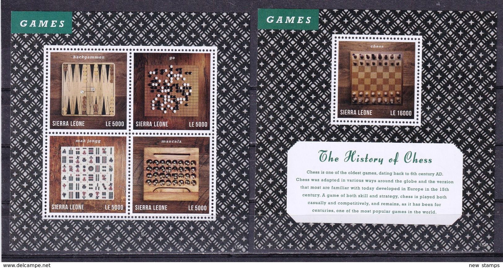 Sierra Leone 2013 History Of Chess MS + SS MNH - Chess