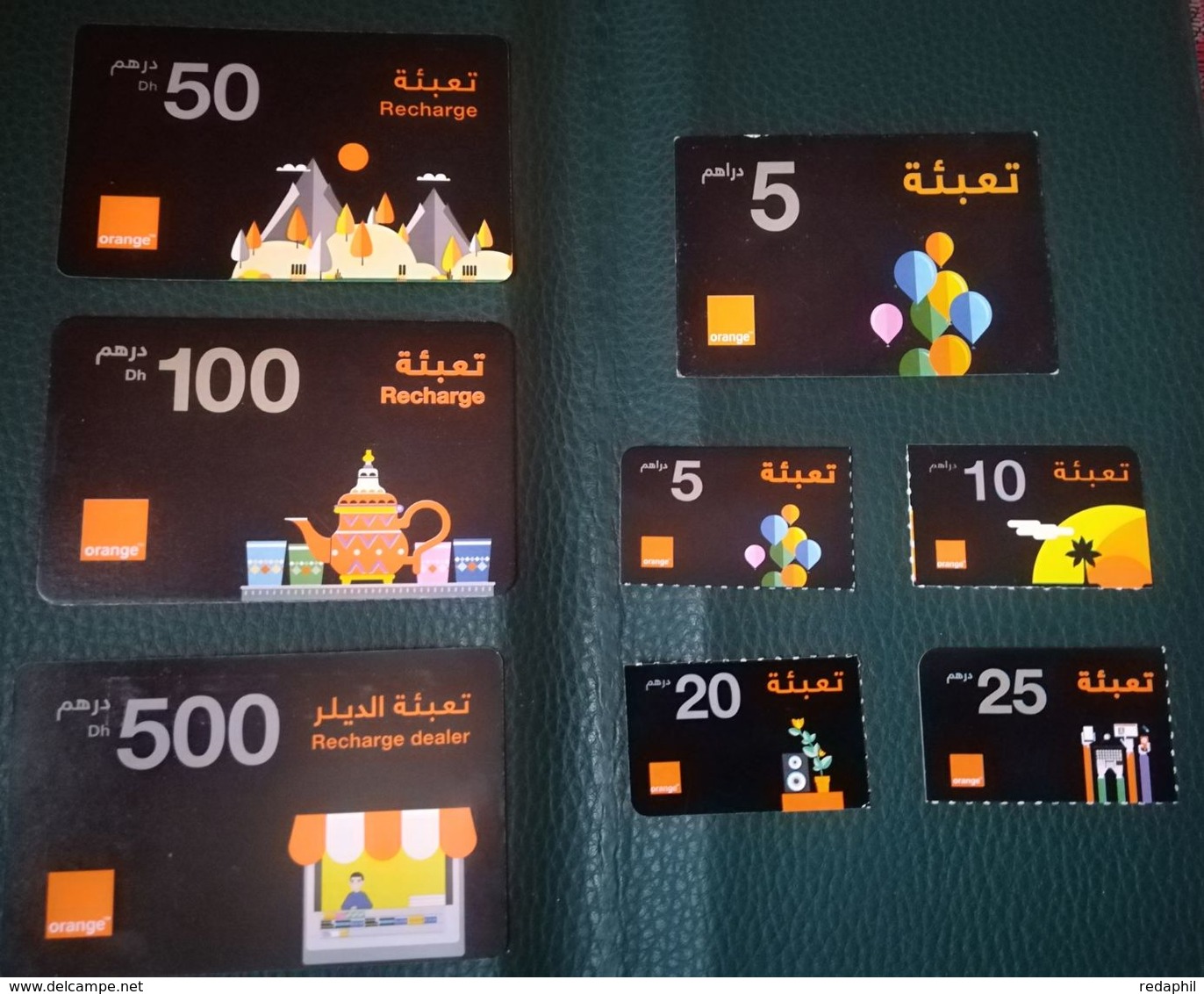 Lot Orange  Maroc Marokko Morocco Recharge Gsm Différentes Prépayée - Marokko