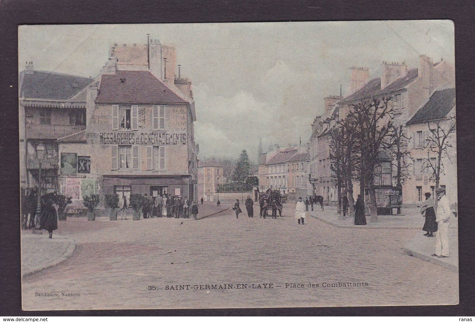 CPA Yvelines 78 Saint Germain En Laye Commerce Shop écrite - St. Germain En Laye