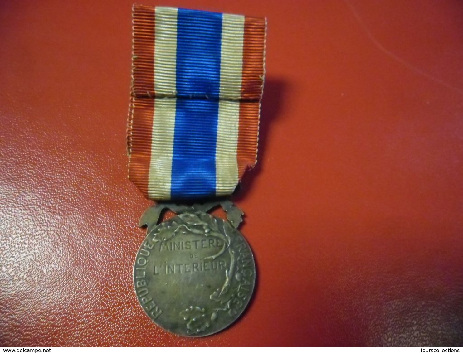 MEDAILLE ARGENT Poinçon Tranche POLICE MUNICIPALE ET RURALE Signée Coudray Vers 1933 - France