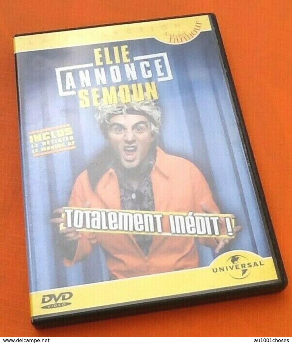 DVD  Elie Semoun  Annonce Totalement Inédit ! - Andere & Zonder Classificatie