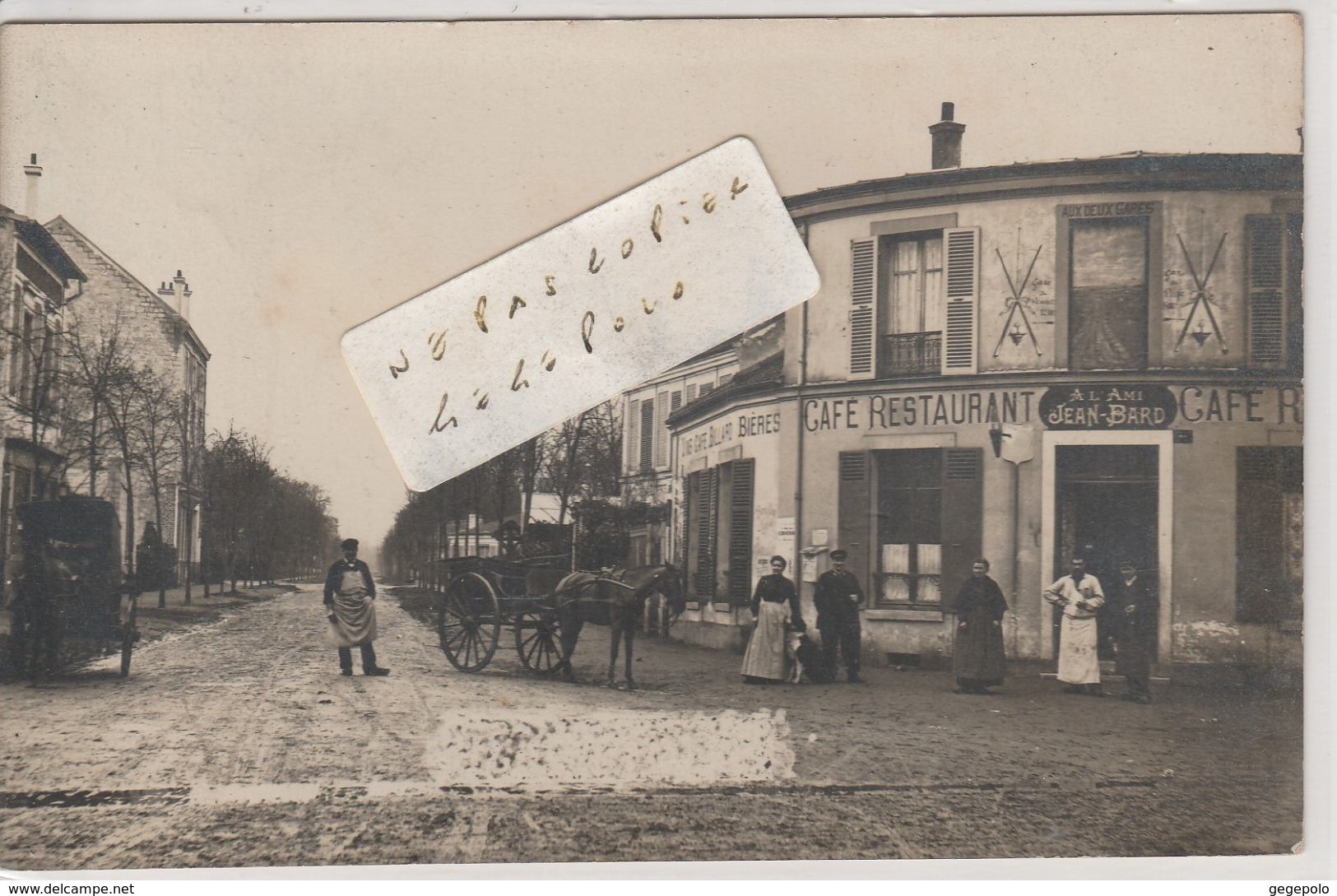 LE VESINET -  Café-Restaurant " A L' Ami Jean-Bard "  ( Carte Photo ) - Le Vésinet