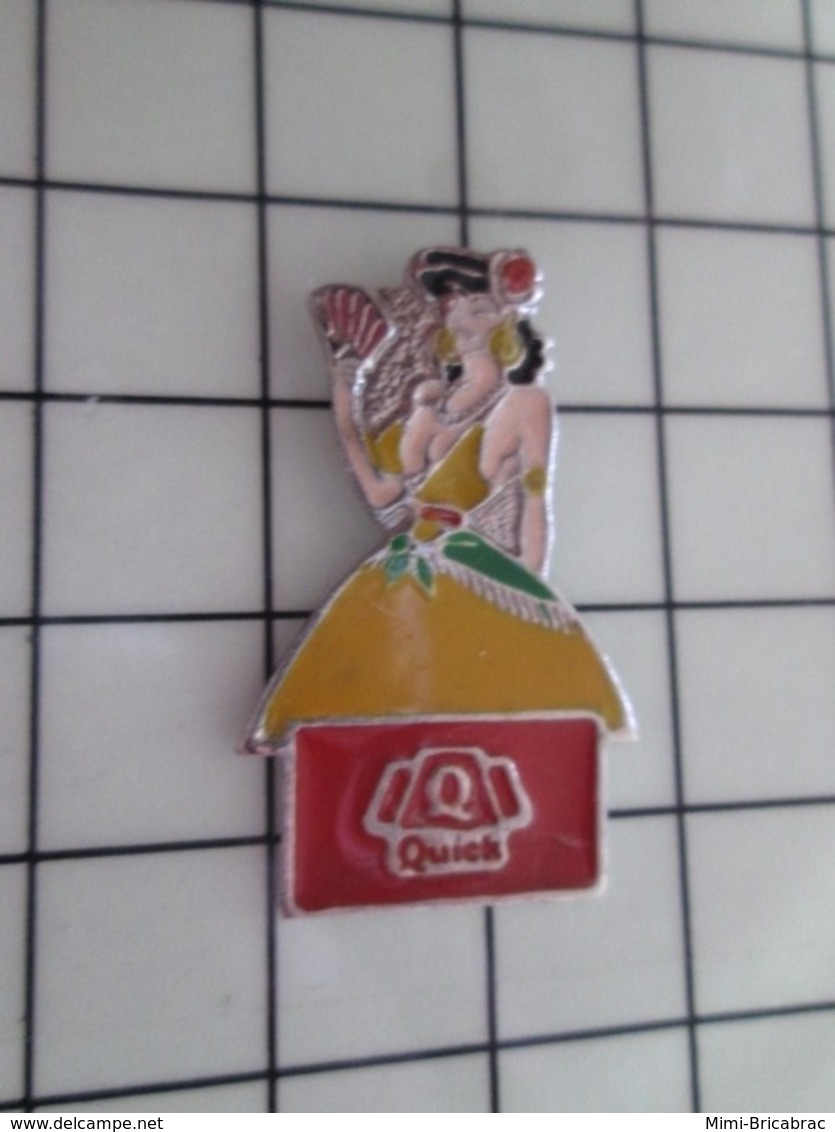 316c Pin's Pins / Beau Et Rare / THEME : PIN-UPS / RESTAURANT QUICK BRUNE  ESPAGNOLE - Pin-ups