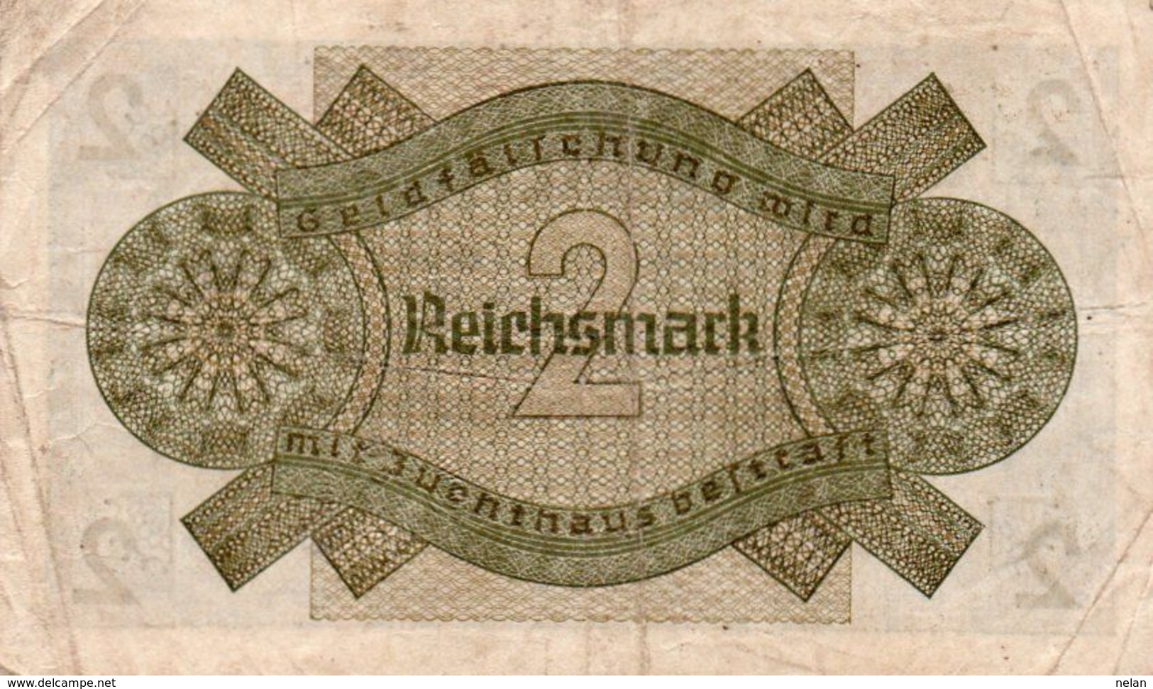 GERMANY-. 2 REICHSMARK 1940 **  P-R137a  CIRC - Tweede Wereldoorlog