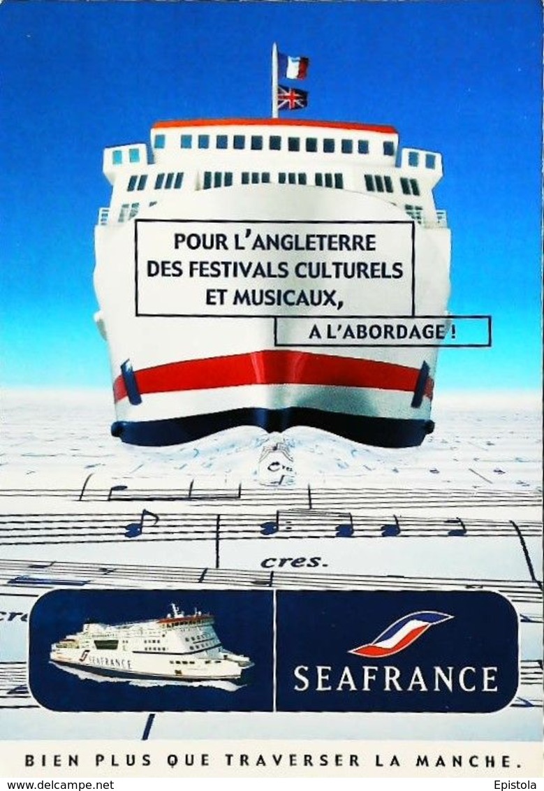 SEAFRANCE - Publicité  Ferry Manche  (Steamer Ship Ocean Liner Oceaanstomer) - Ferries