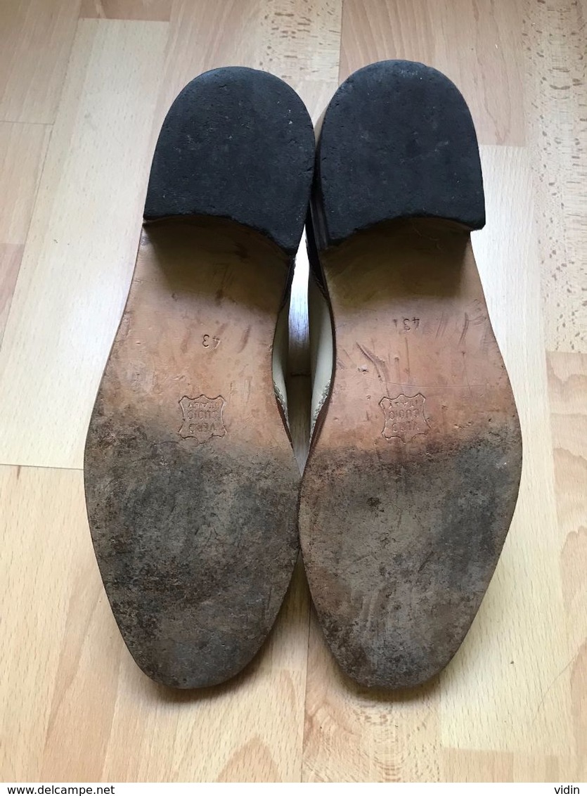 VINTAGE 1978 Paire De Chaussures Cuir Homme 43 - Autres & Non Classés