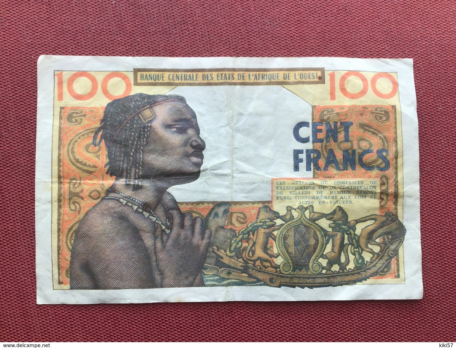 Banque Des états D’Afrique De L’Ouest 100 Francs 2/12/1964 - Suráfrica