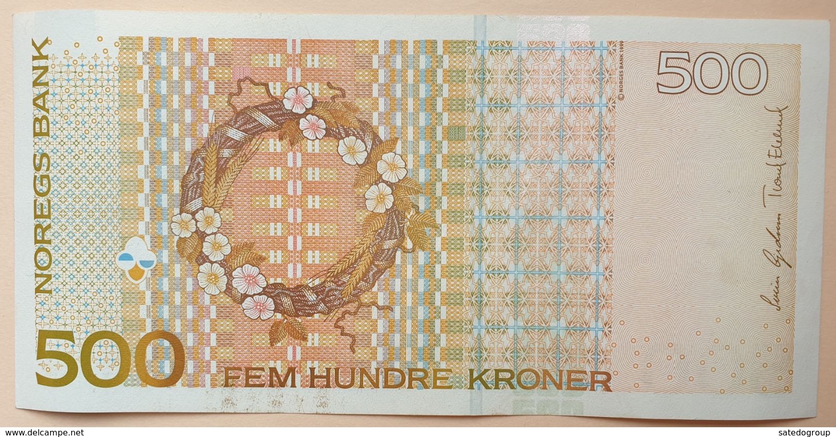 Norway 500 Kroner 2005 AUNC P- 51d - Norvegia