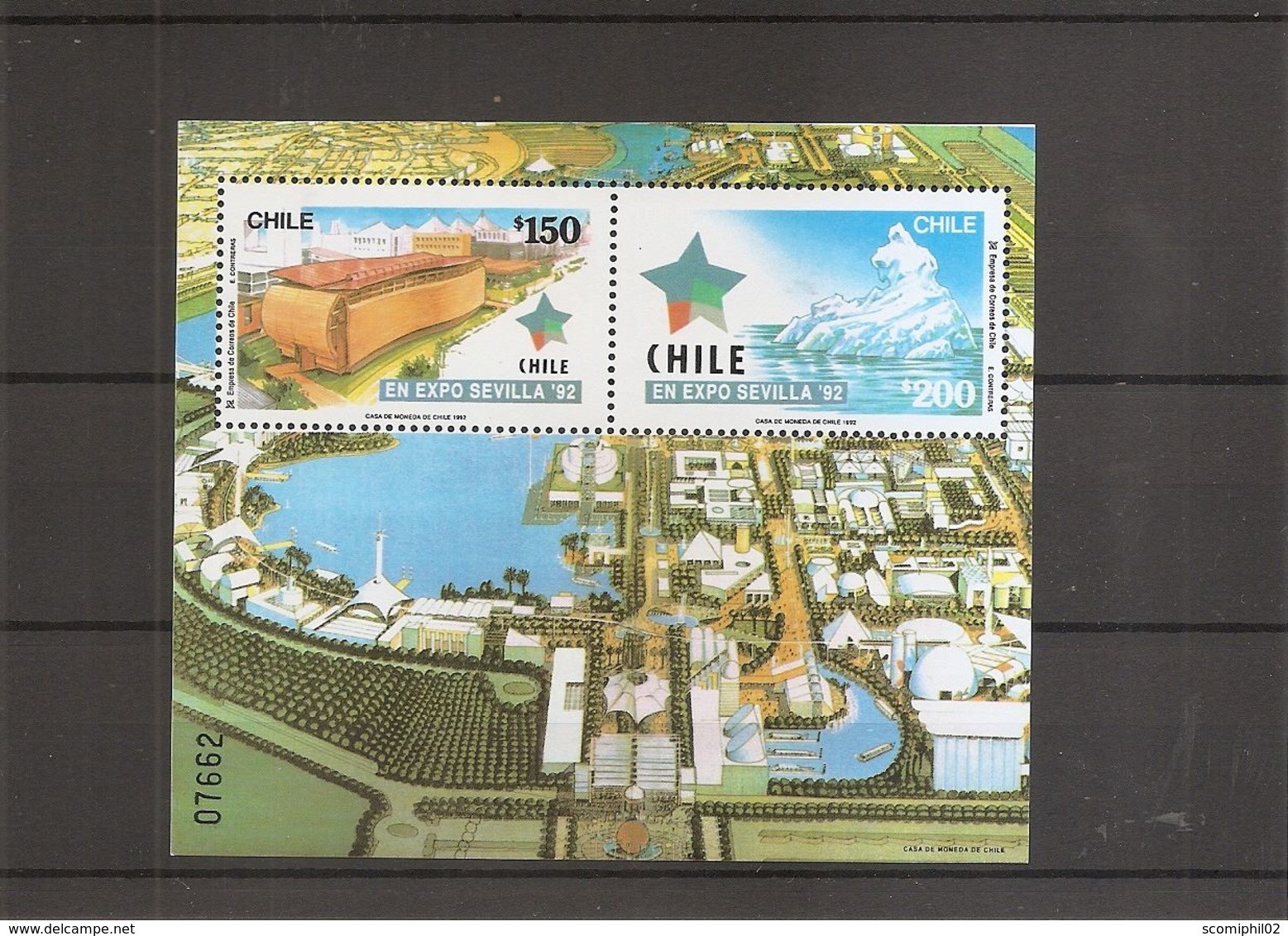 Exposition De Séville -1992 ( BF 40 XXX -MNH- Du Chili) - 1992 – Sevilla (Spanje)