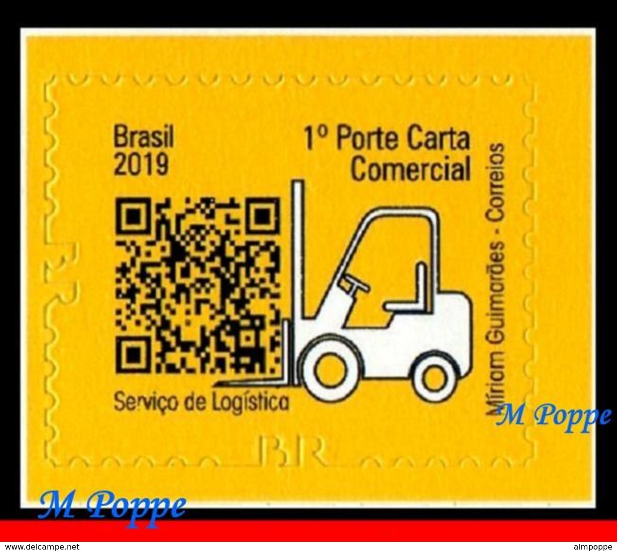 Ref. BR-V2019-R1 BRAZIL 2019 POST, POSTAL PRODUCTS, SERVICES, SERIES: LOGISTICS, MNH 1V - Post