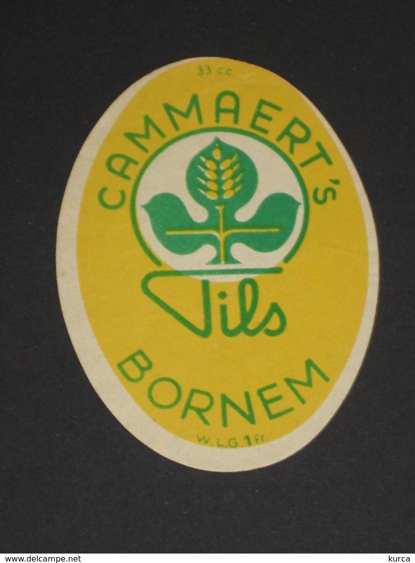 Oud Etiket PILS Brouwerij CAMMAERT Te BORNEM - Cerveza