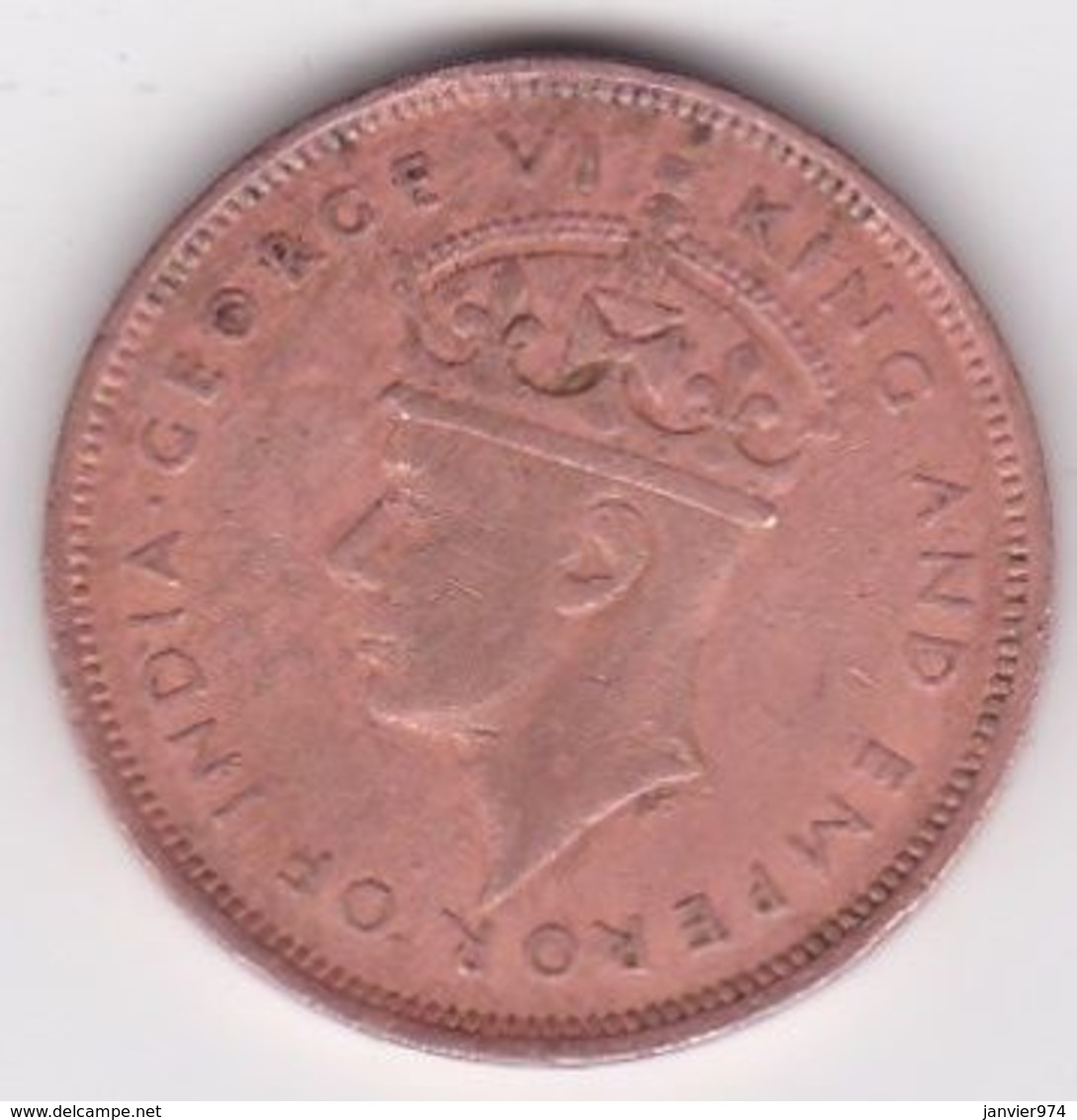 Ile Maurice , 5 Cents 1944 , George VI - Mauricio