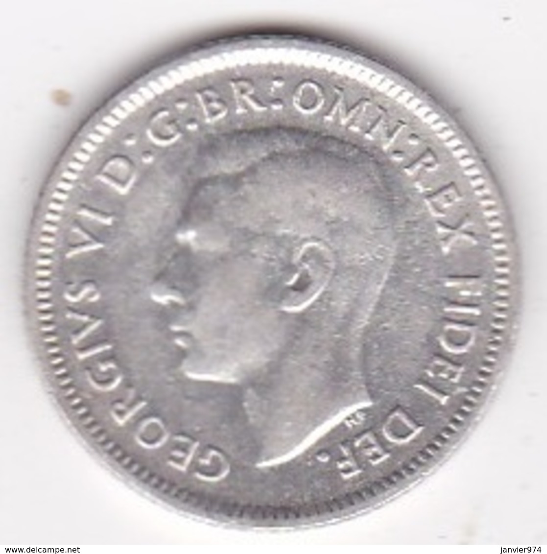 Australie 6 Pence 1951 Melbourne. George VI, En Argent . KM# 45 - Sixpence