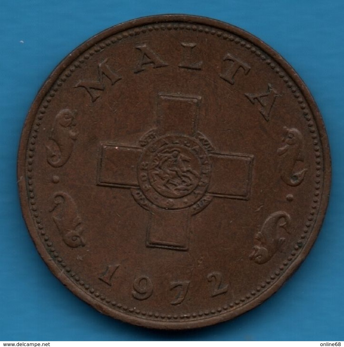 MALTA 1 CENT 1972 KM# 8 - Malta