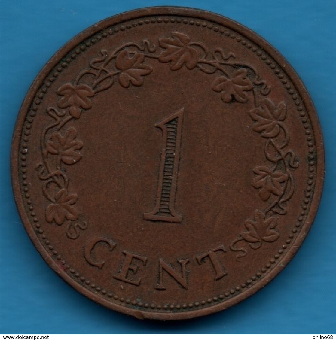 MALTA 1 CENT 1972 KM# 8 - Malta