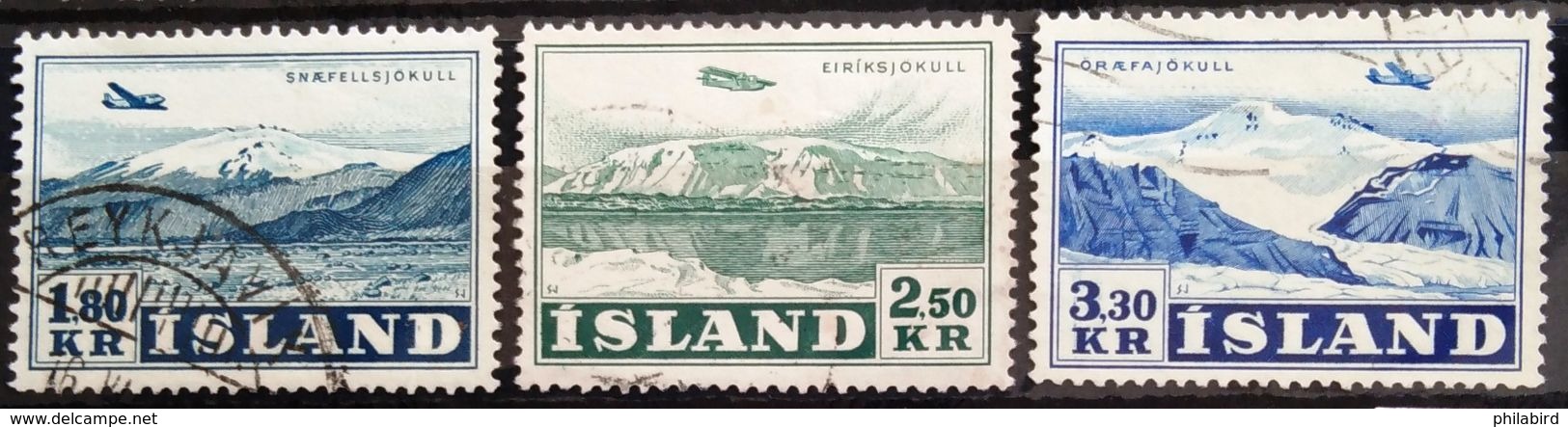 ISLANDE                     P.A 27/29                     OBLITERE - Luchtpost