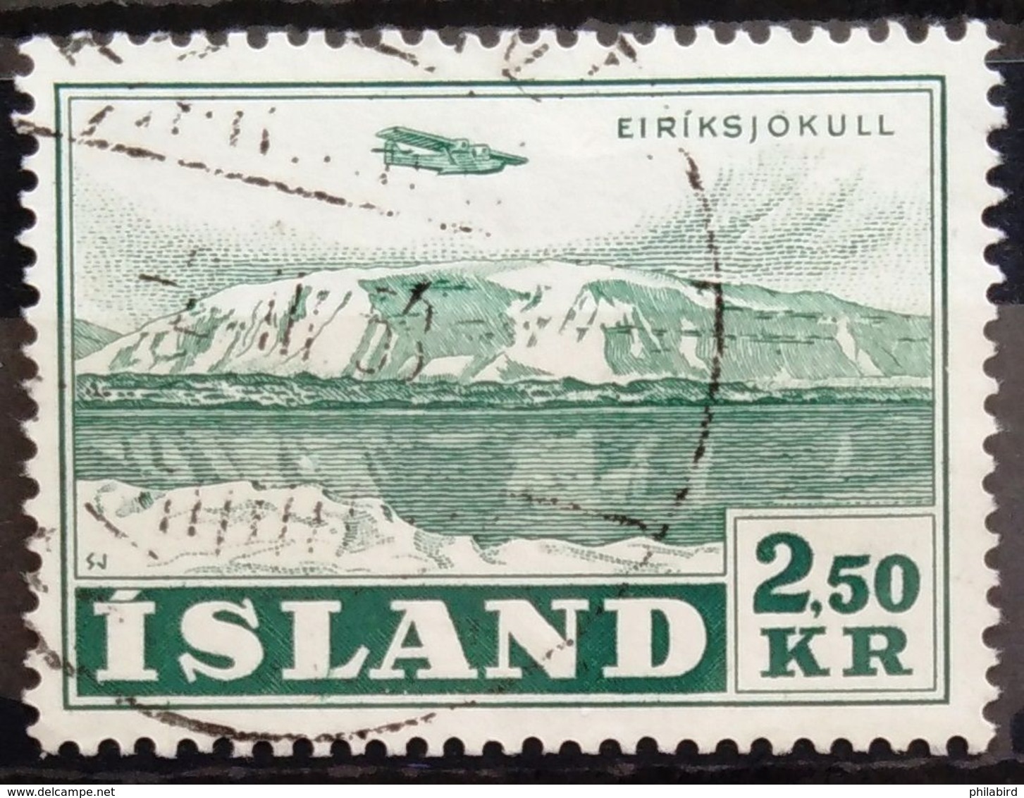 ISLANDE                     P.A 28                     OBLITERE - Luchtpost