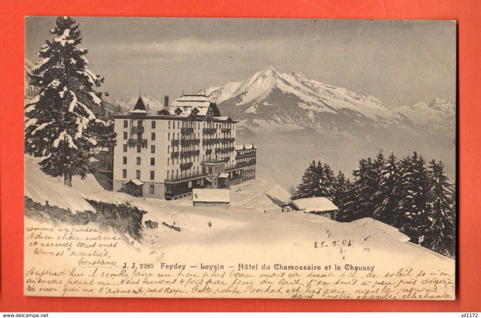 DUA-19 Feydey Keysub  Hotel De Chamossaire Et Le Chaussy. Circulé 1905 - Fey