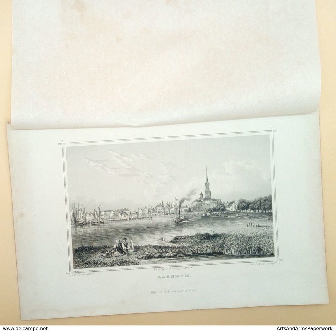 Zaandam 1858/ Zaandam (NL) 1858. Poppel, Cooke - Kunst