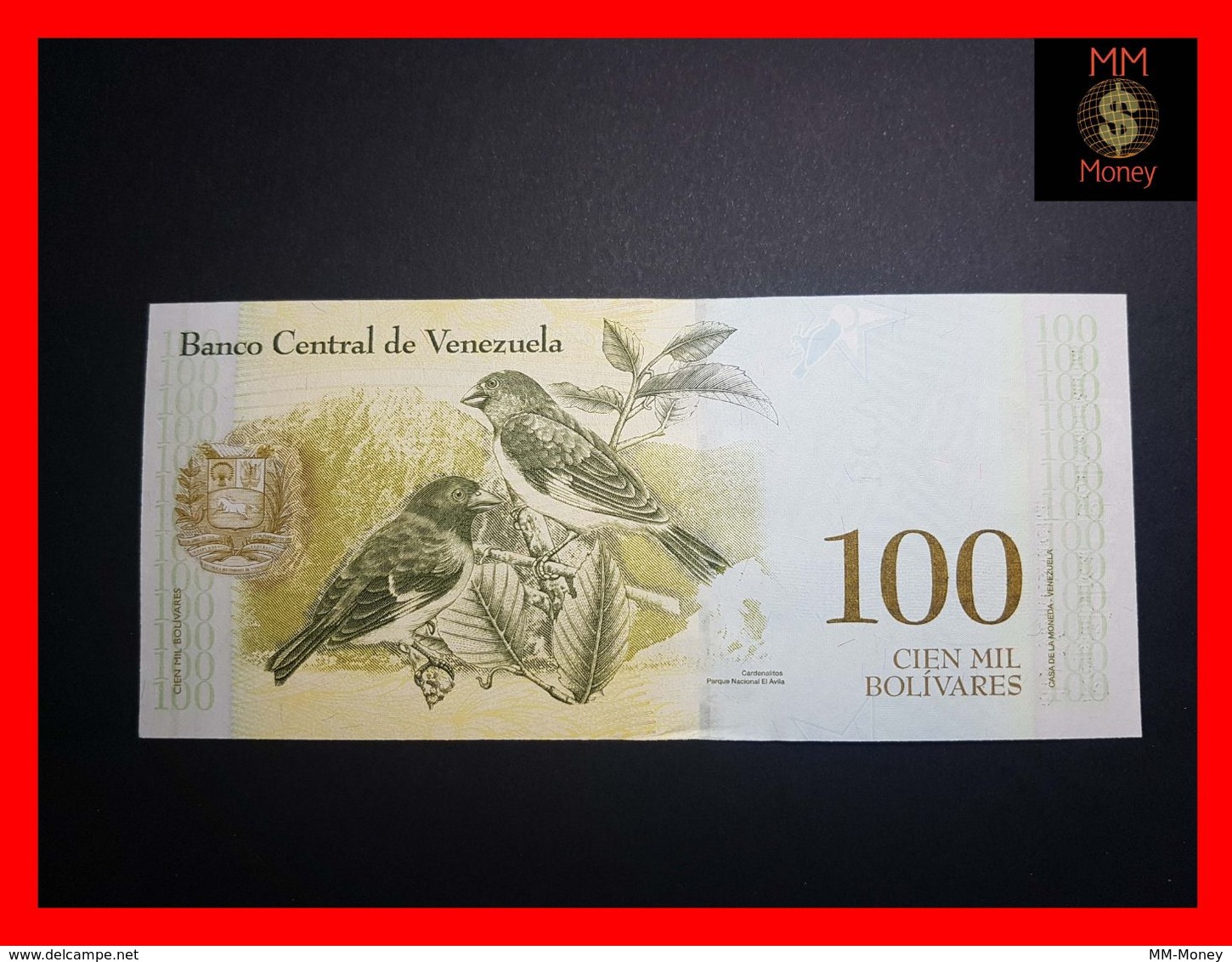 VENEZUELA 100.000 100000 Bolivares 13.12.2017 P. 100 E UNC - Venezuela