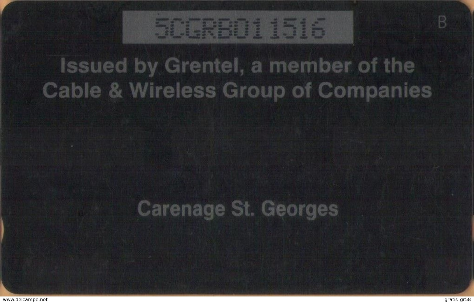 Grenada - GPT, GRE-5B, 5CGRB, Carenage St Georges, 20 EC$, Buildings, 12,000ex, 1992, Used As Scan - Grenade