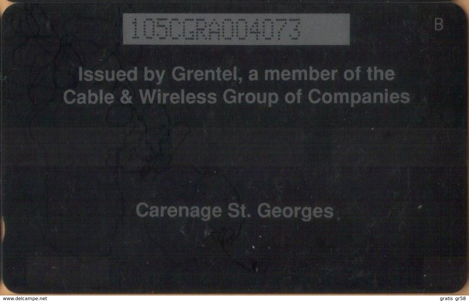 Grenada - GPT, GRE-105A , 105CGRA, Carenage St Georges, 20 EC$, Buildings, 37,000ex, 1997, Used As Scan - Grenada