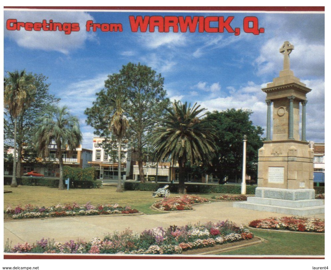(B 18) Australia - QLD - Warwick War Memorial In Leslie Park - Sunshine Coast
