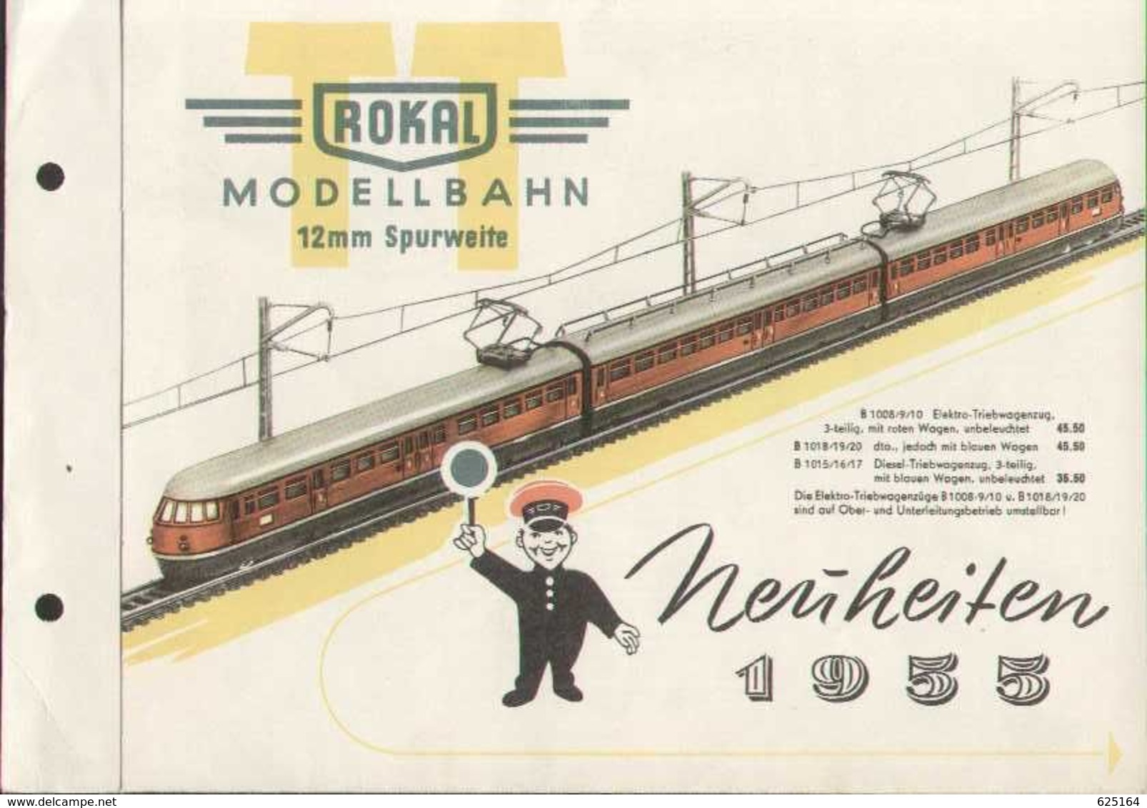 Catalogue ROKAL 1955 Neuheiten MODELLBAHN 12 Mm Spurweite TT - Alemania