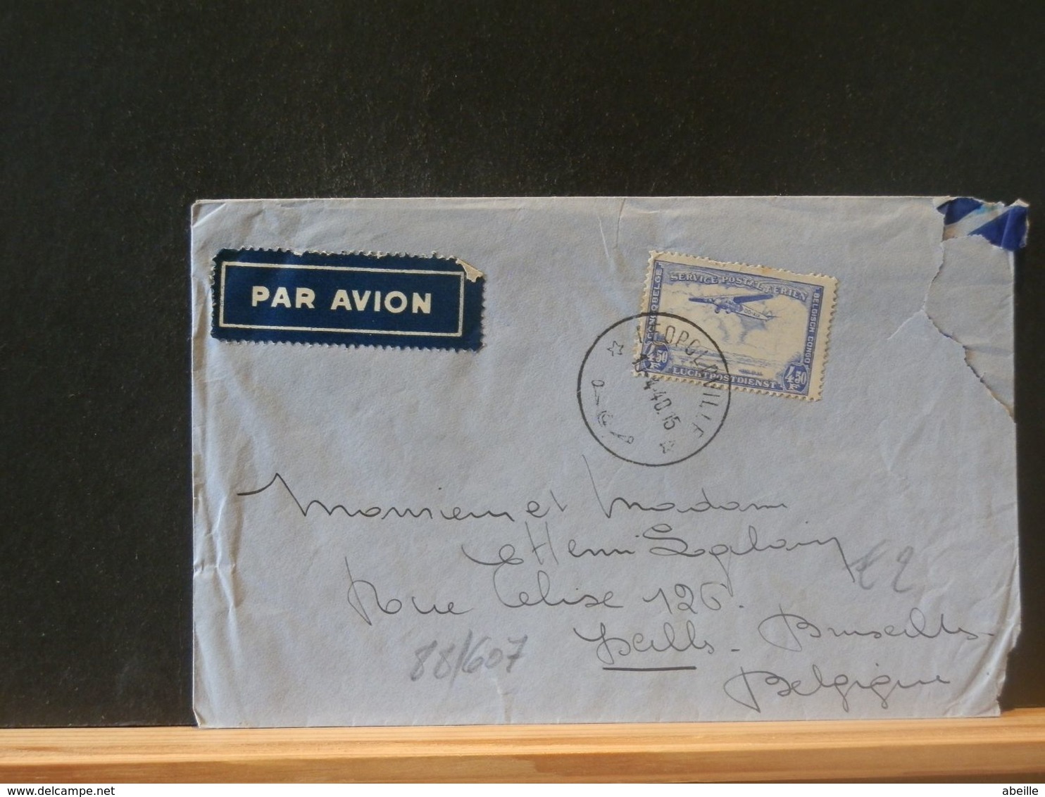 88/607  LETTRE POUR LA BELG.  1940 - Lettres & Documents