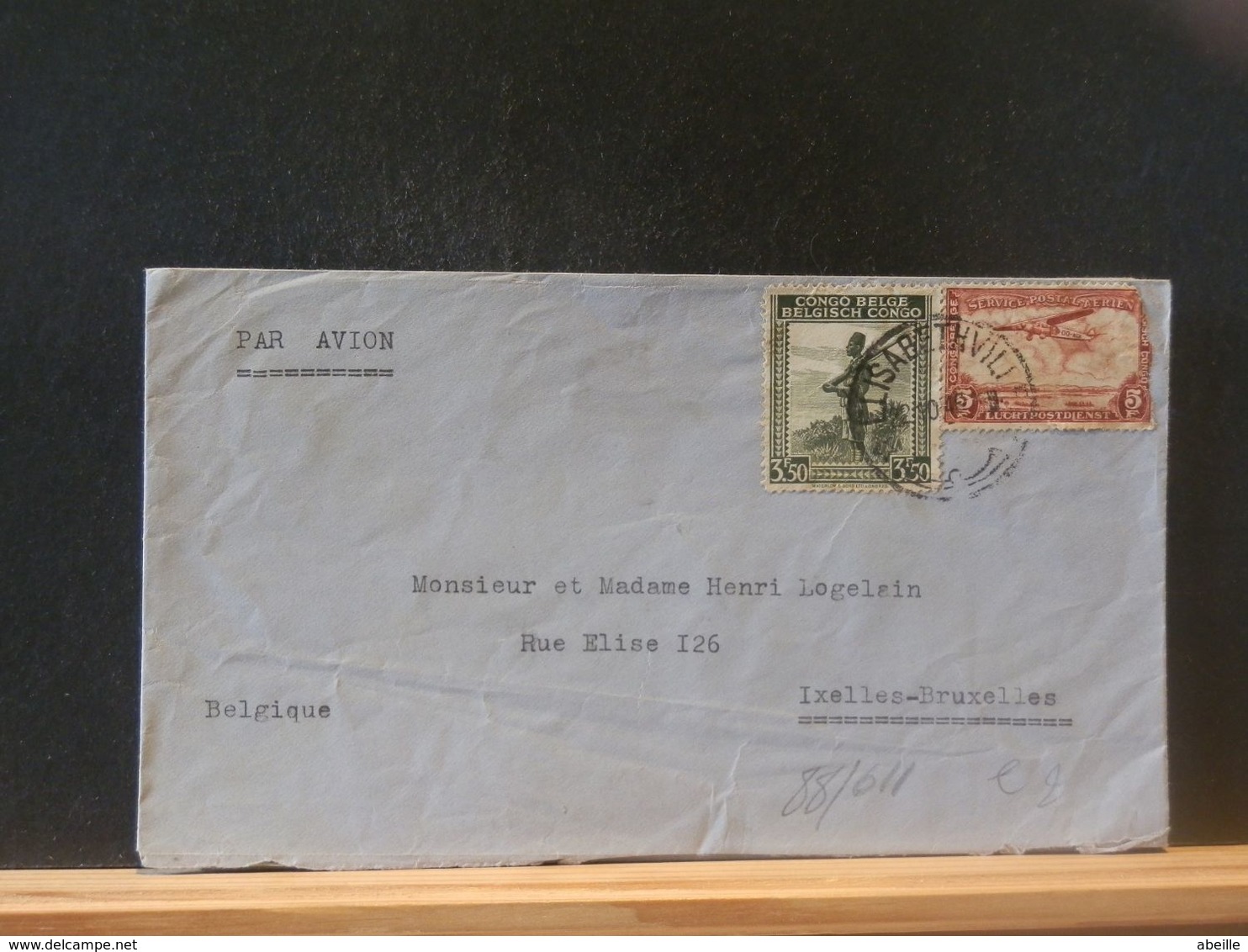 88/611 LETTRE POUR LA BELG. - Lettres & Documents