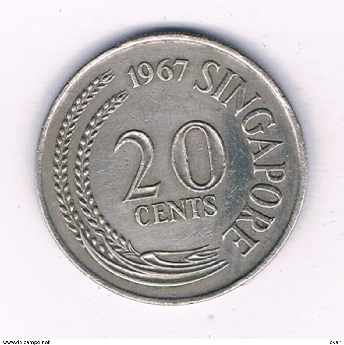 20 CENTS 1967 SINGAPORE /5370/ - Singapur