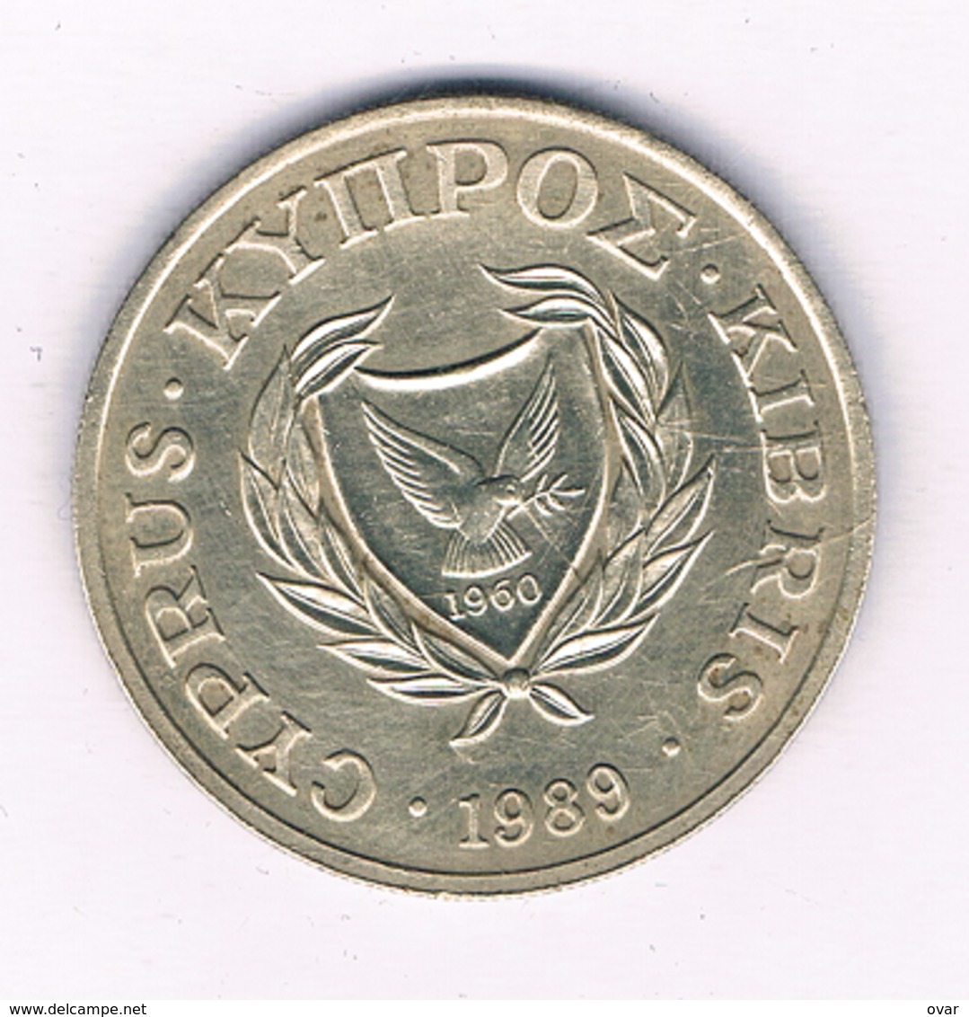 20 CENTS 1989 CYPRUS /5379/ - Cyprus