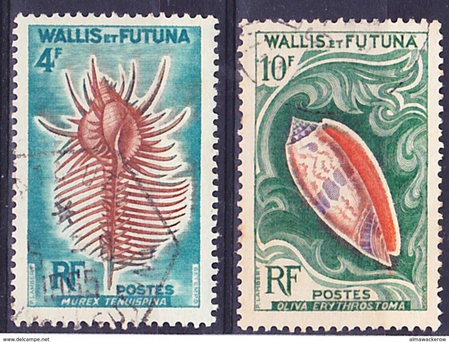 Wallis Et Futuna 1962 Coquillages Mi 196, 197 Oblitéré O - Gebruikt