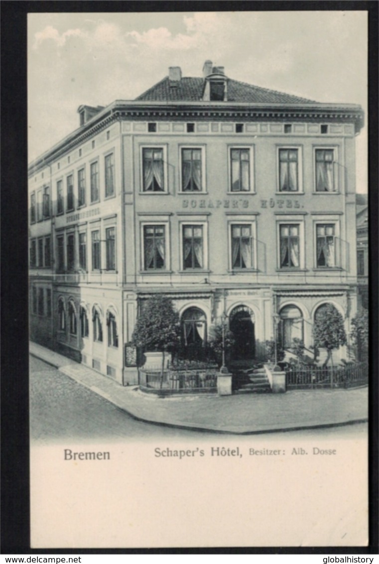 DF1172A - BREMEN - SCHAPERŚ HOTEL - BES. ALB. DOSSE - Bremen