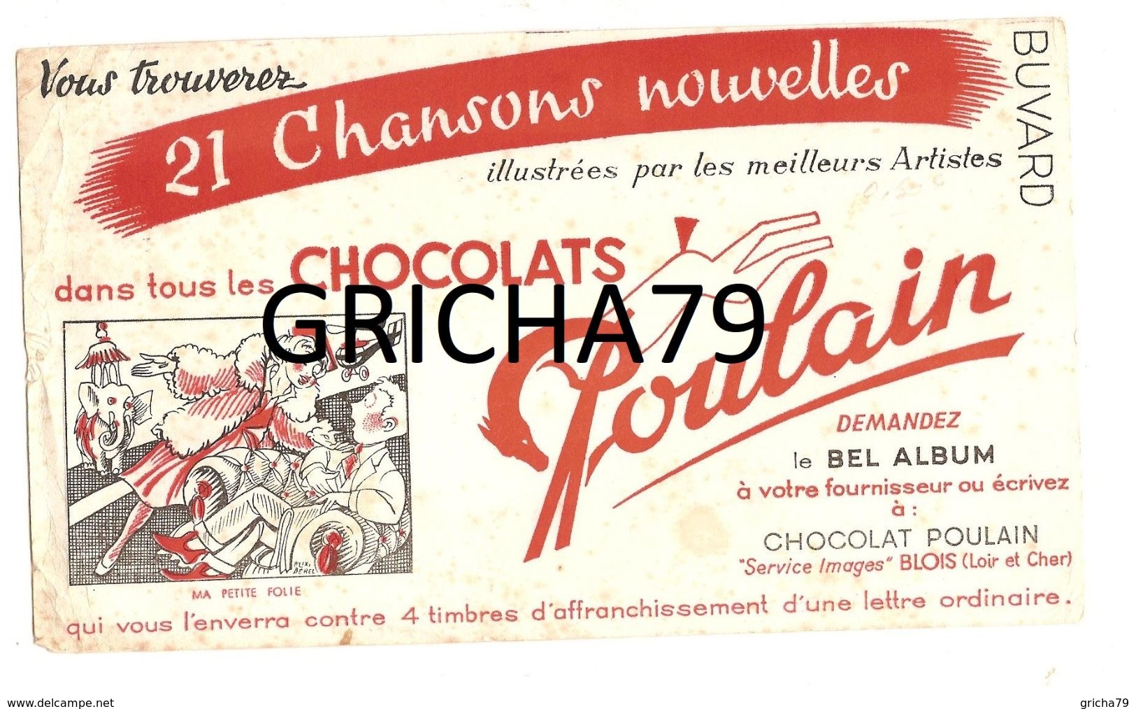 BUVARD - CHOCOLAT POULAIN - Cacao