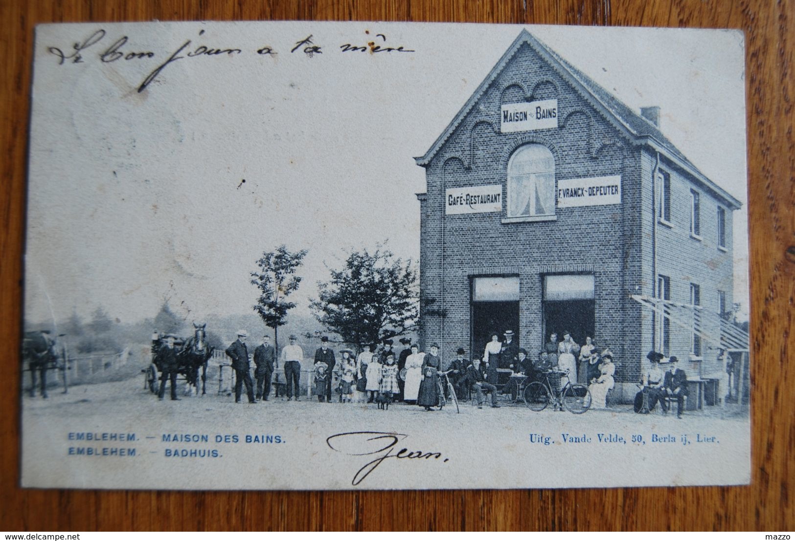 3022/ EMBLEHEM-Maison Des Bains-Badhuis 1905 - Ranst