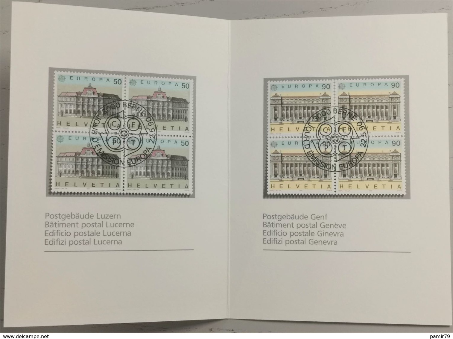 1990 Gruss Des Philatelievereins Luzern MiNr: 1421-1422 - Other & Unclassified